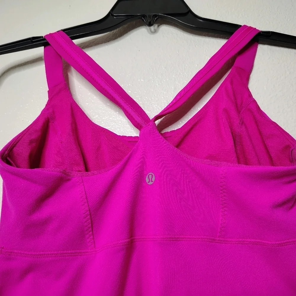 LULULEMON Women's Cross My Heart Tank Paris Pink Sz 8 💗